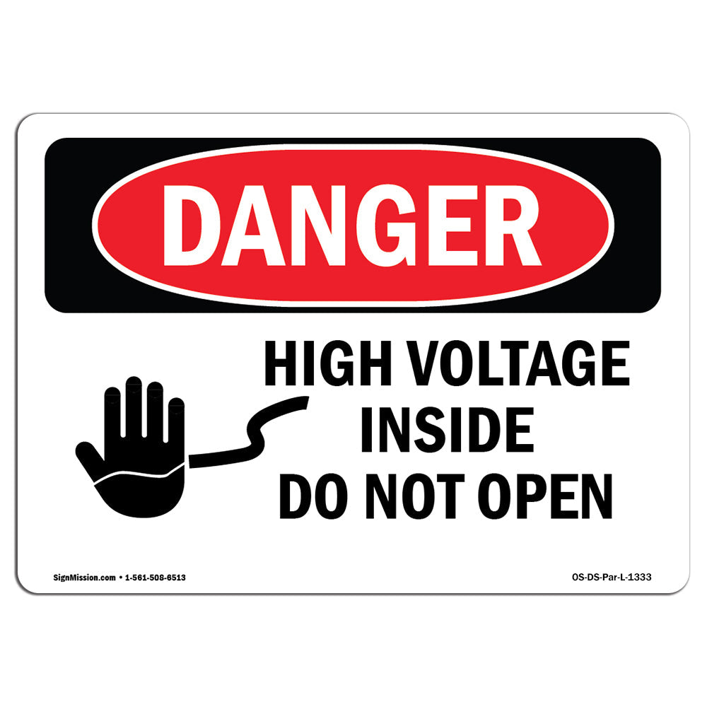 High Voltage Inside Do Not Open