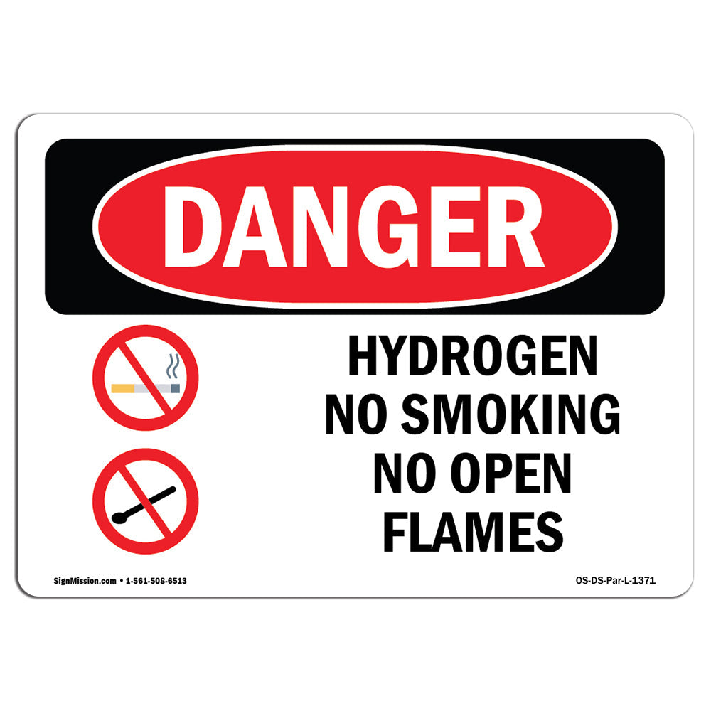 Hydrogen No Smoking No Open Flames