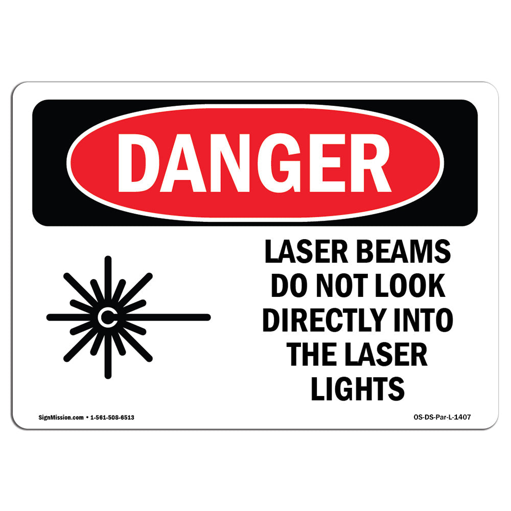 Laser Beams Look Directly Lights