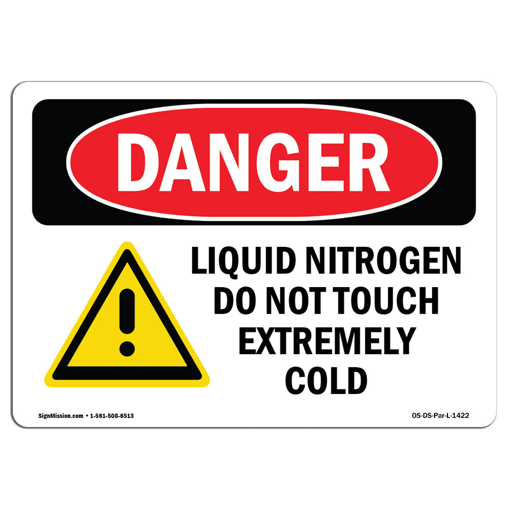 Liquid Nitrogen Do Not Touch Extremely Cold