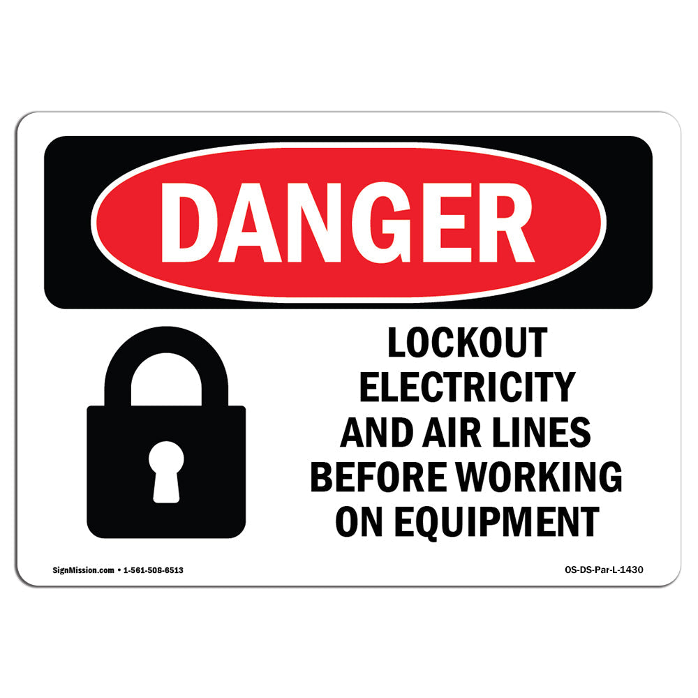 Lockout Electricity Air Lines Before Working