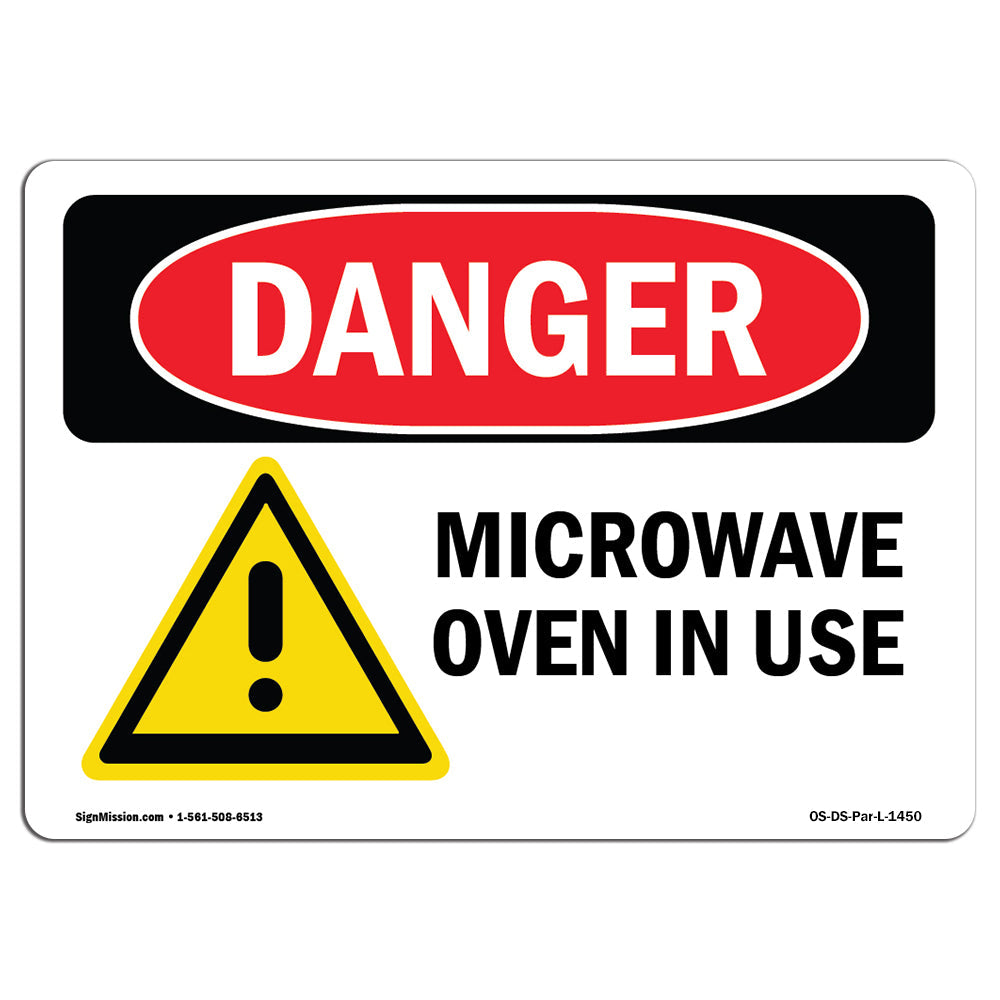 Microwave Oven In Use