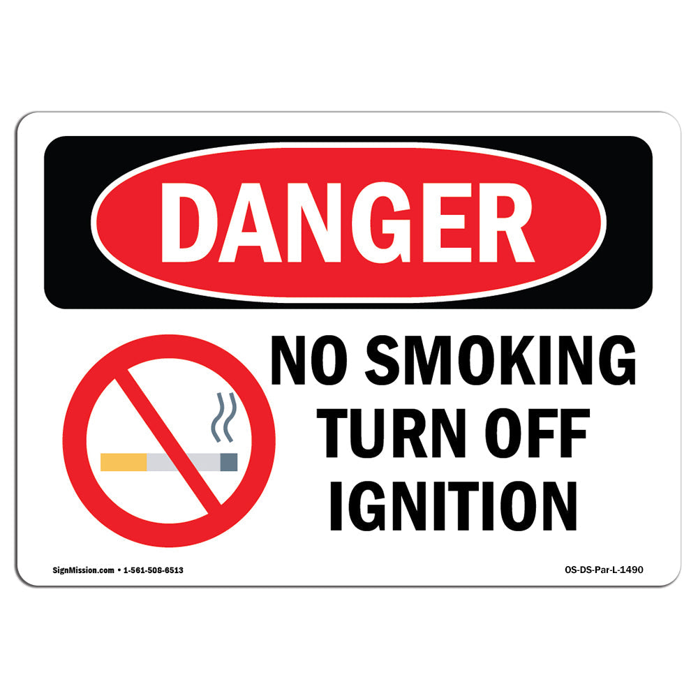 No Smoking Turn Off Ignition