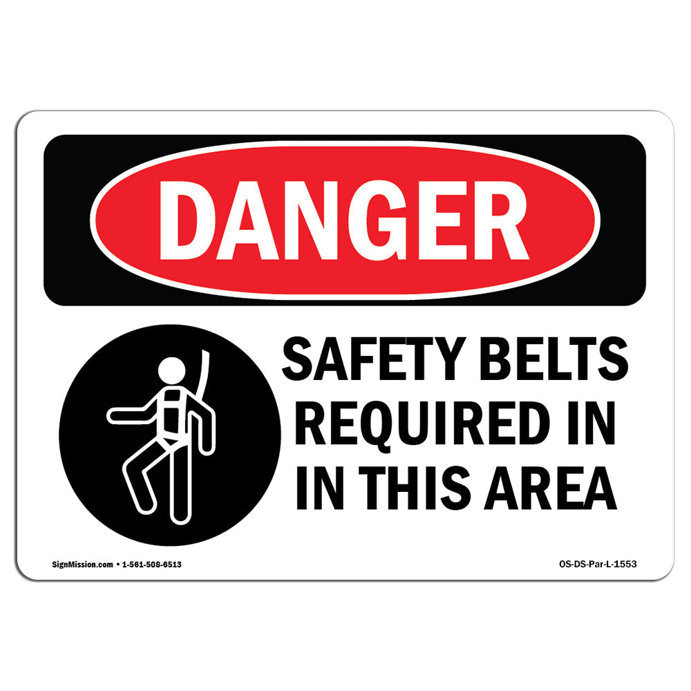 Safety Belts Required In This Area Symbol