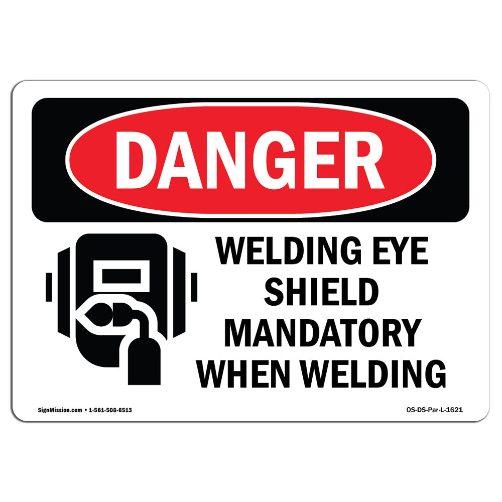 Welding Eye Shield Mandatory When Welding