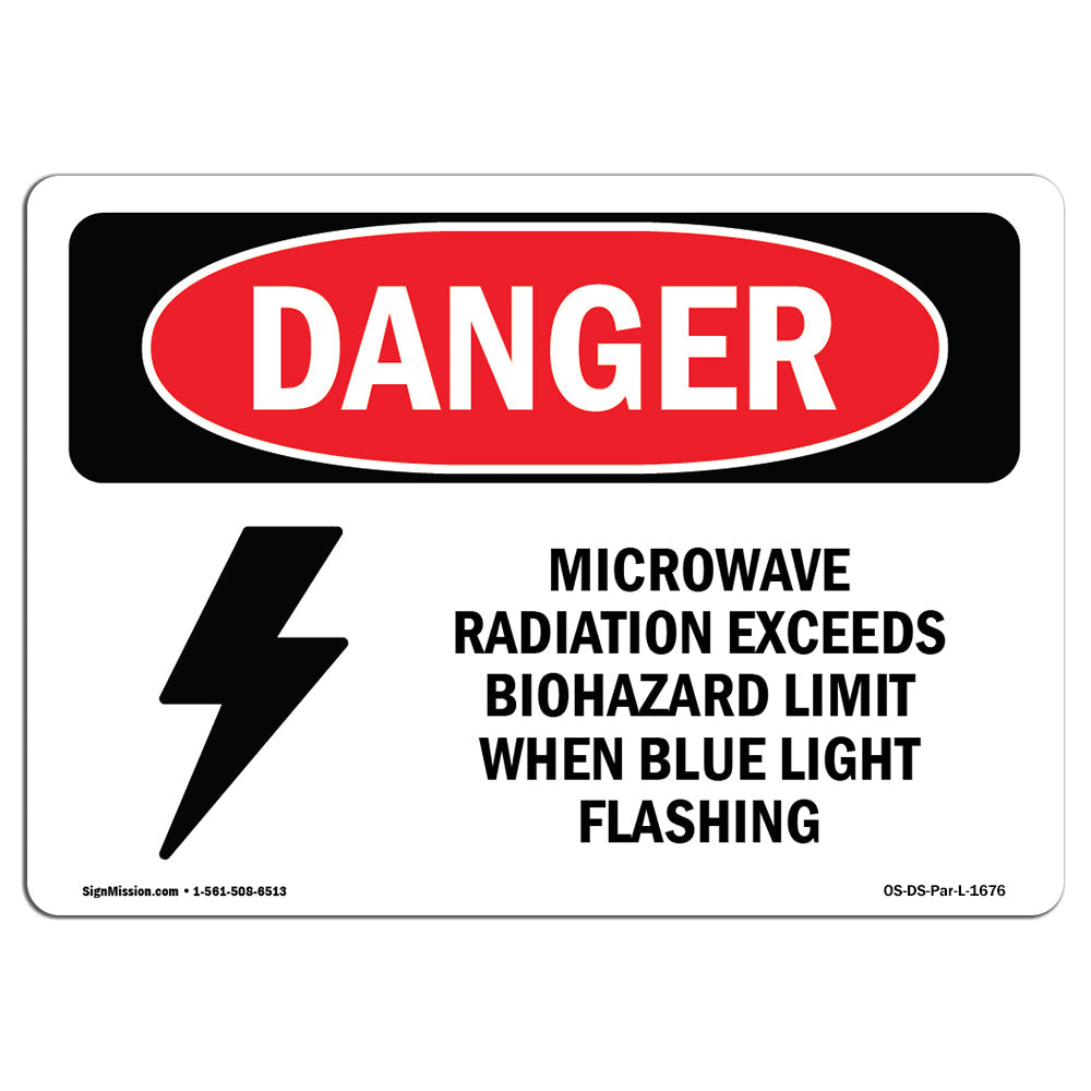 Microwave Radiation Blue Light Flashing