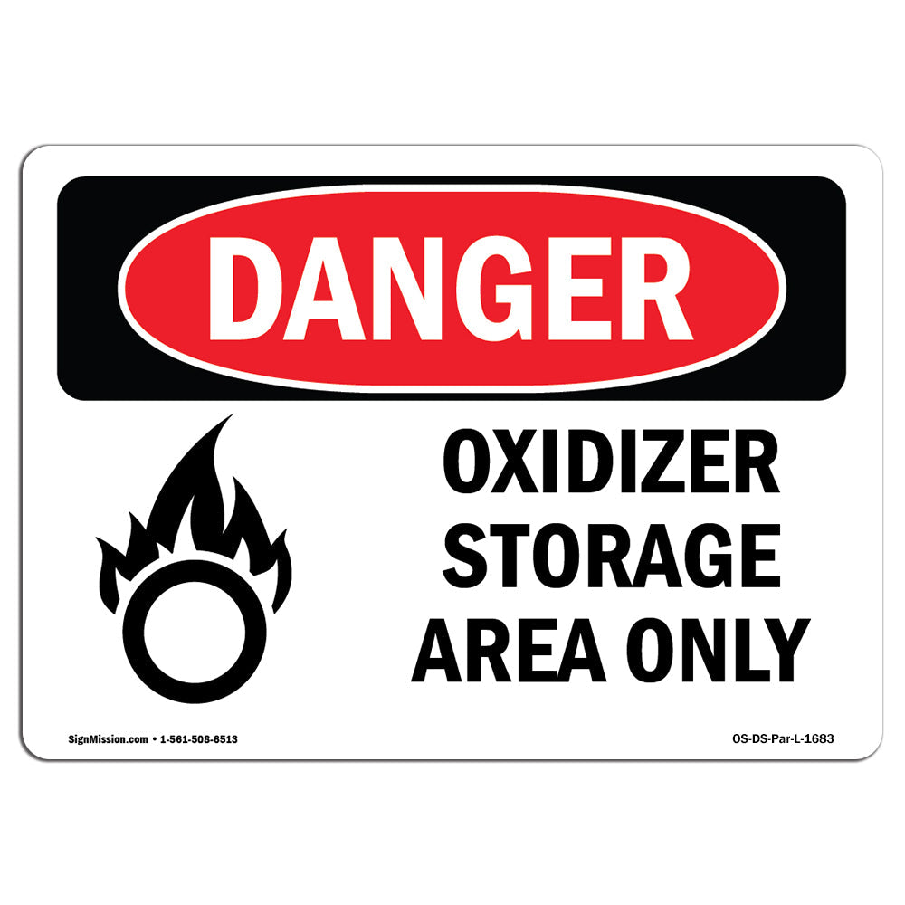 Oxidizer Storage Area Only