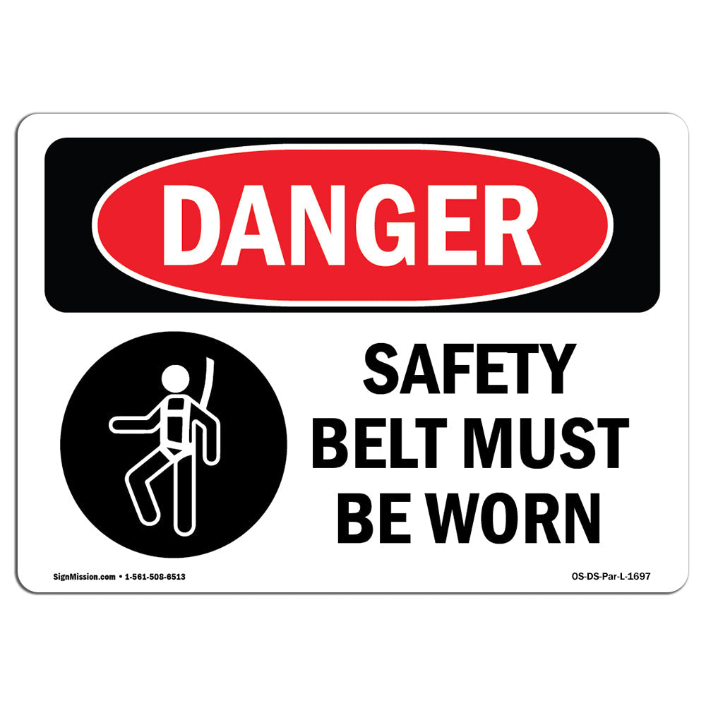 Safety Belt Must Be Worn