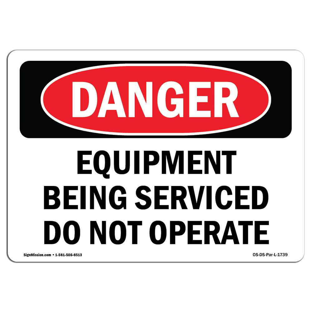 Equipment Being Serviced Do Not Operate