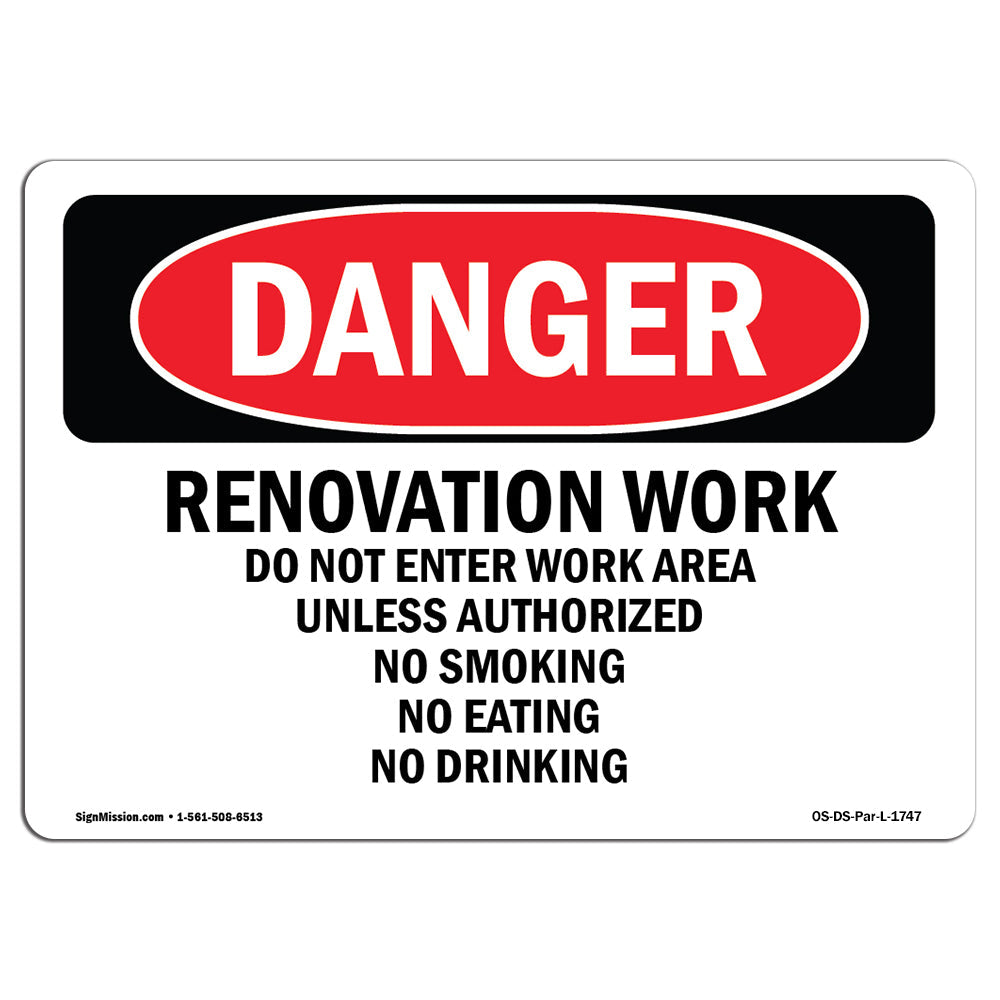 Renovation Work Do Not Enter Work Area