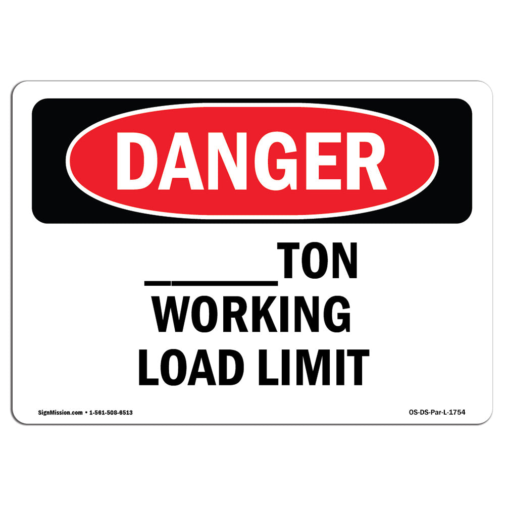 Custom -Ton Working Load Limit