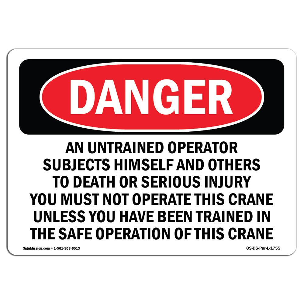Safe Crane Operation Untrained Operator