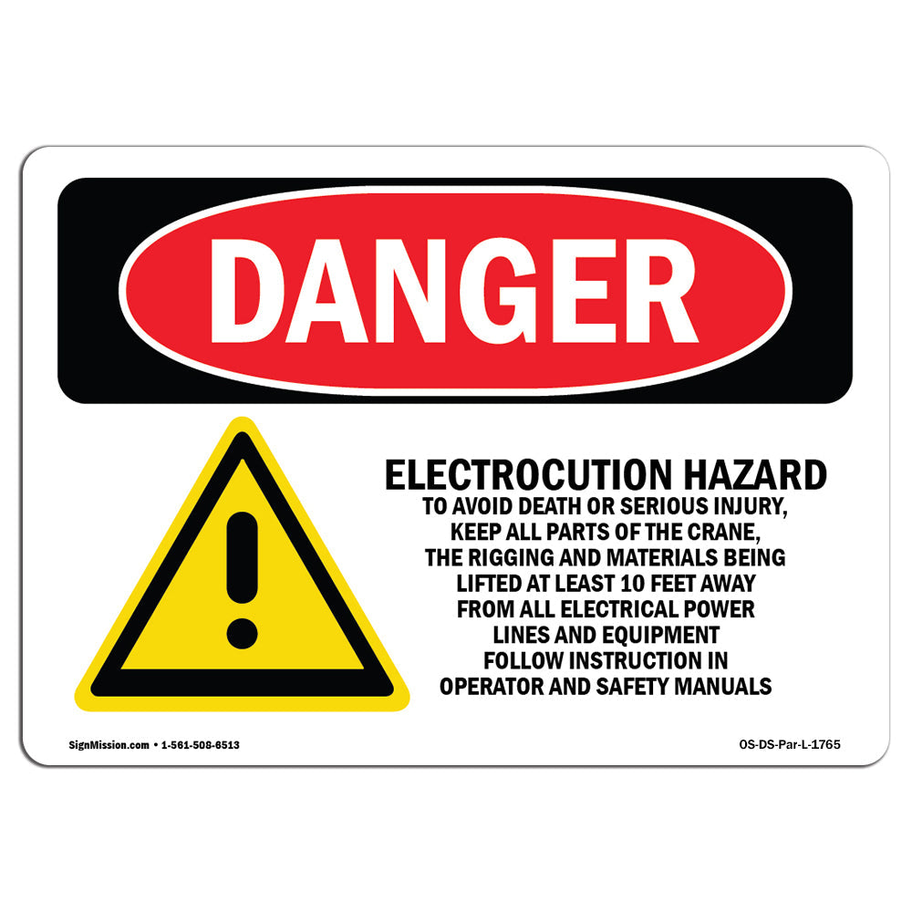 Electrocution Hazard Crane