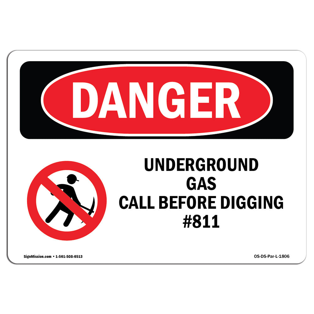 Underground Gas Call Before Digging #811