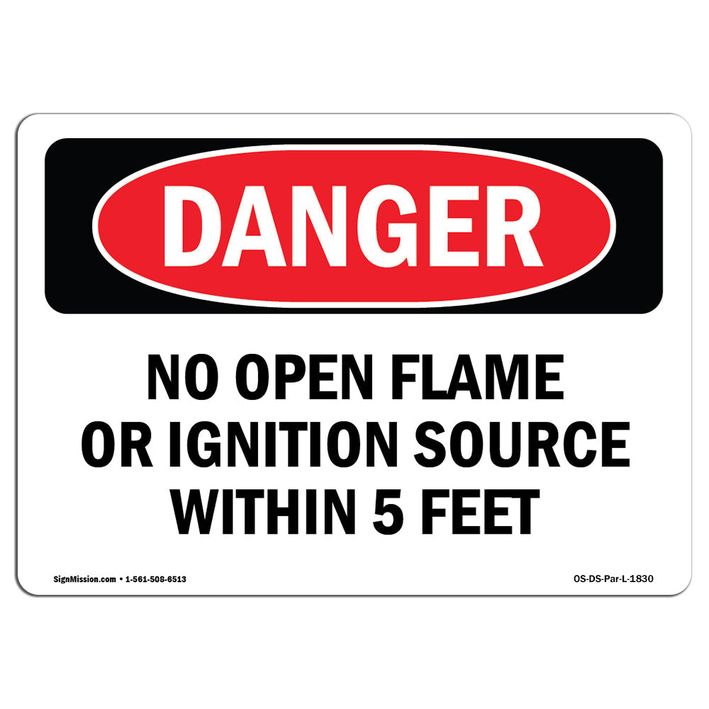 No Open Flame Or Ignition Source 5 Feet