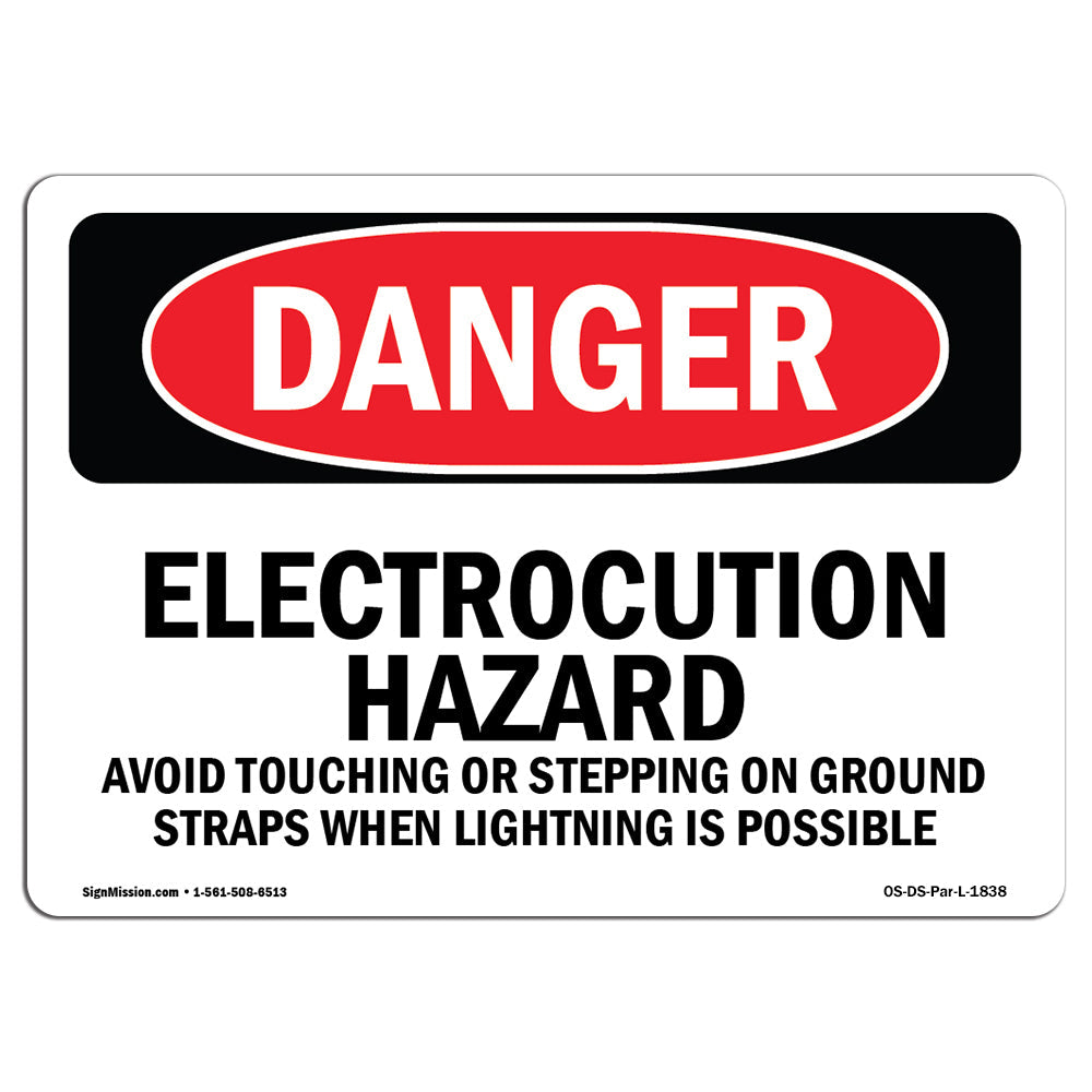 Electrocution Hazard Avoid Touching