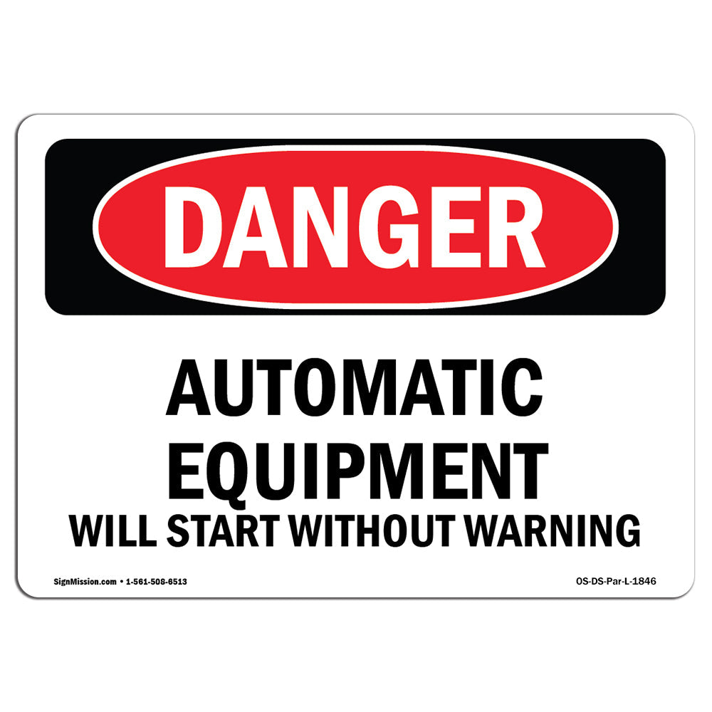 Automatic Equipment Start Without Warning