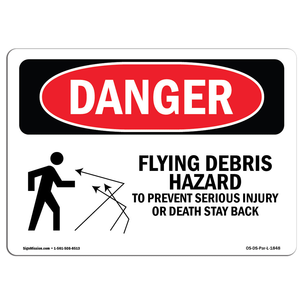 Flying Debris Stay Back