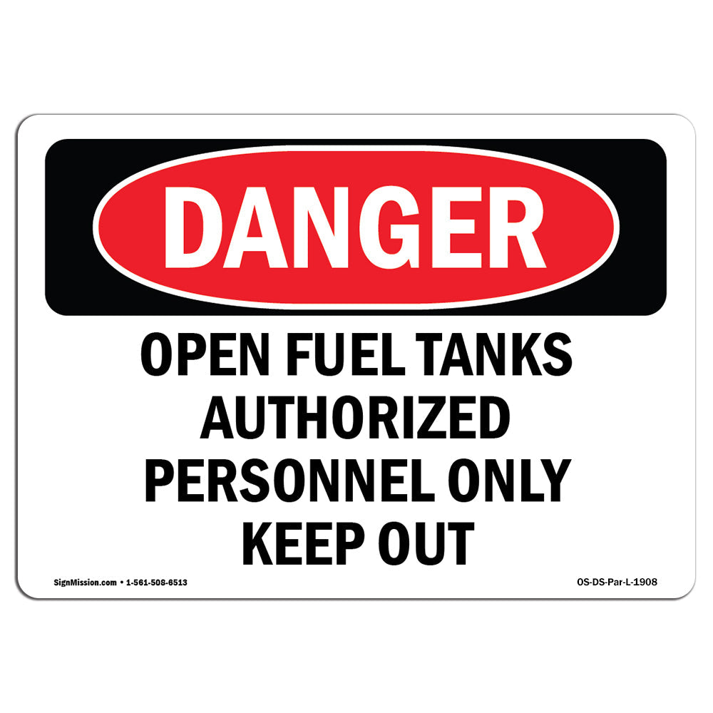 Open Fuel Tanks Authorized Personnel