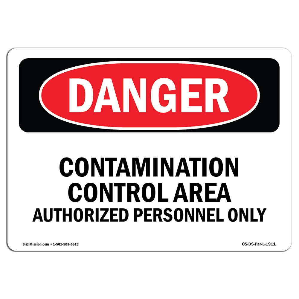 Contamination Control Area Authorized