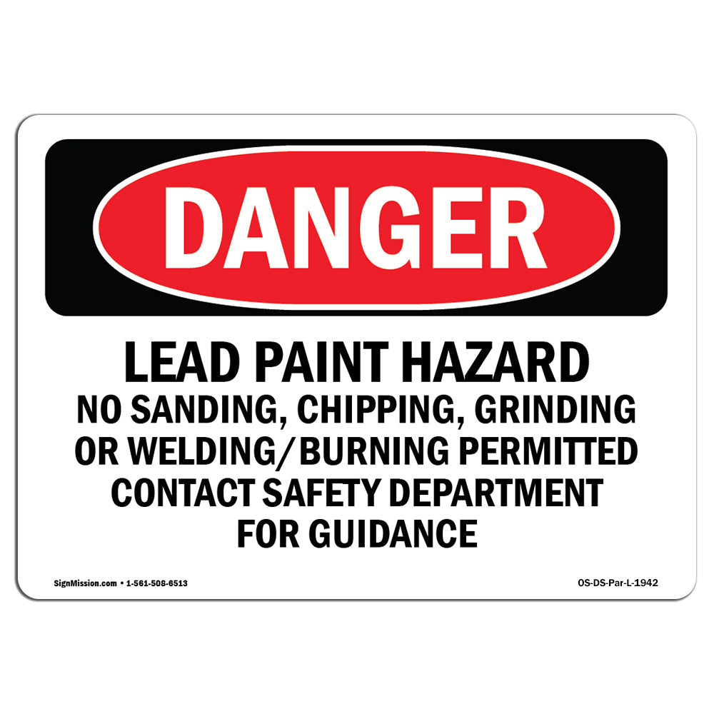 Lead Paint Hazard No Sanding Chipping