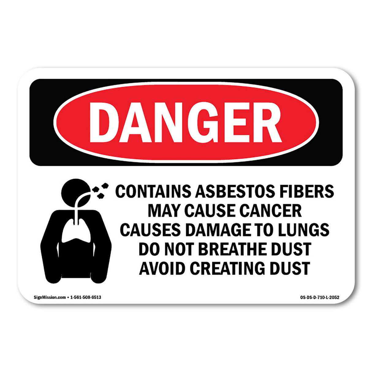 Contains Asbestos Fibers