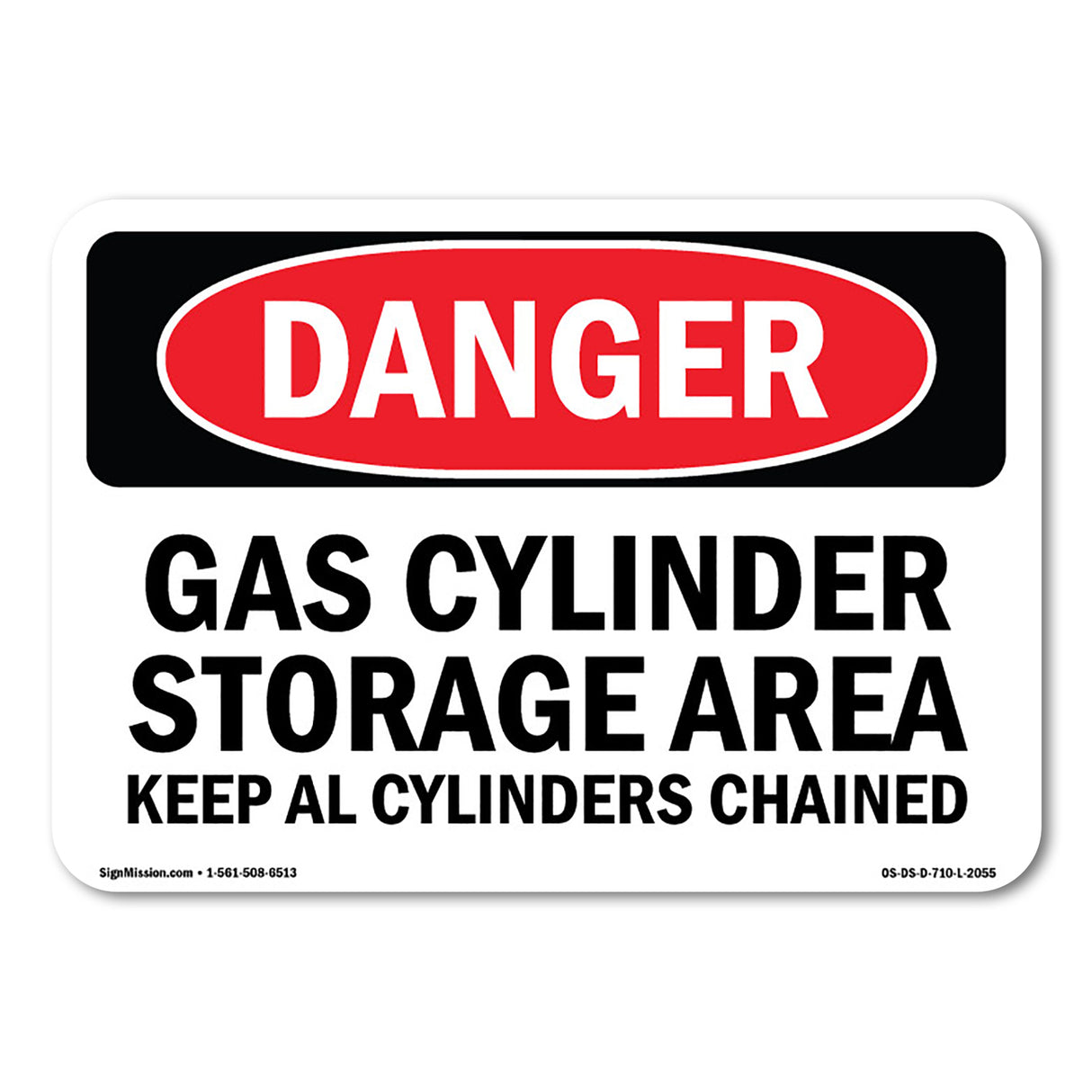 Gas Cylinder Storage Area Keep All Cylinders
