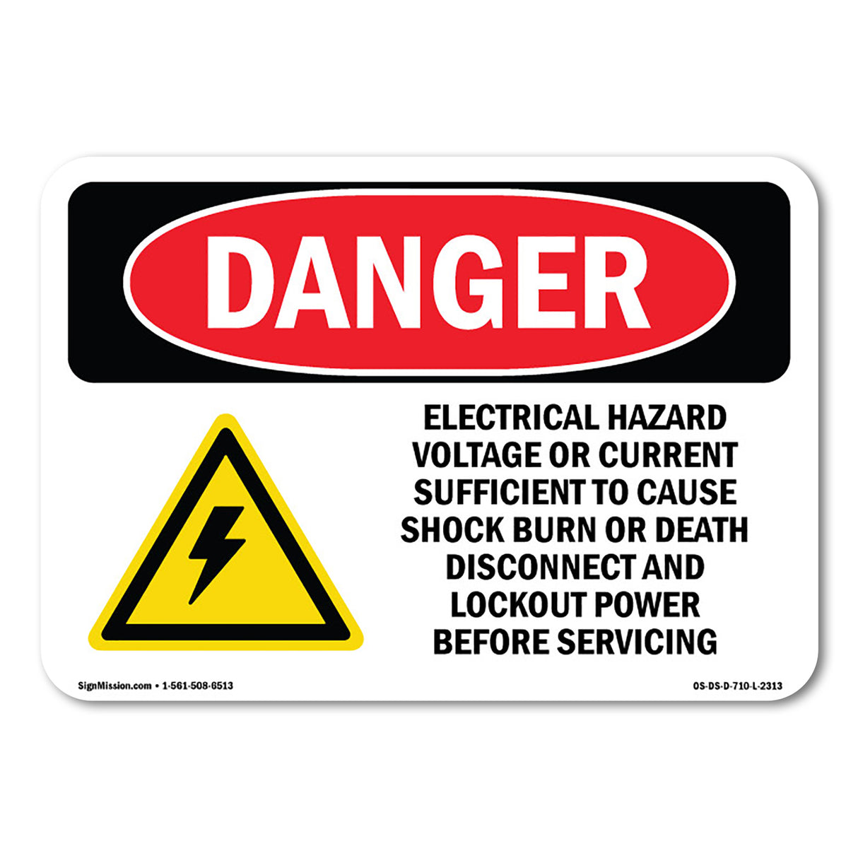 Electrical Hazard Voltage Or