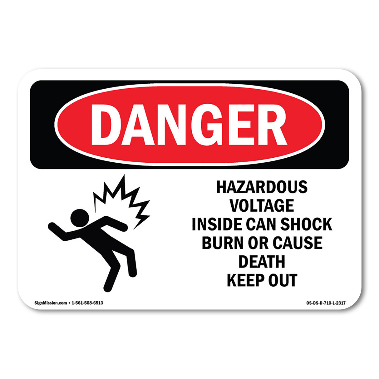 Hazardous Voltage Inside Can