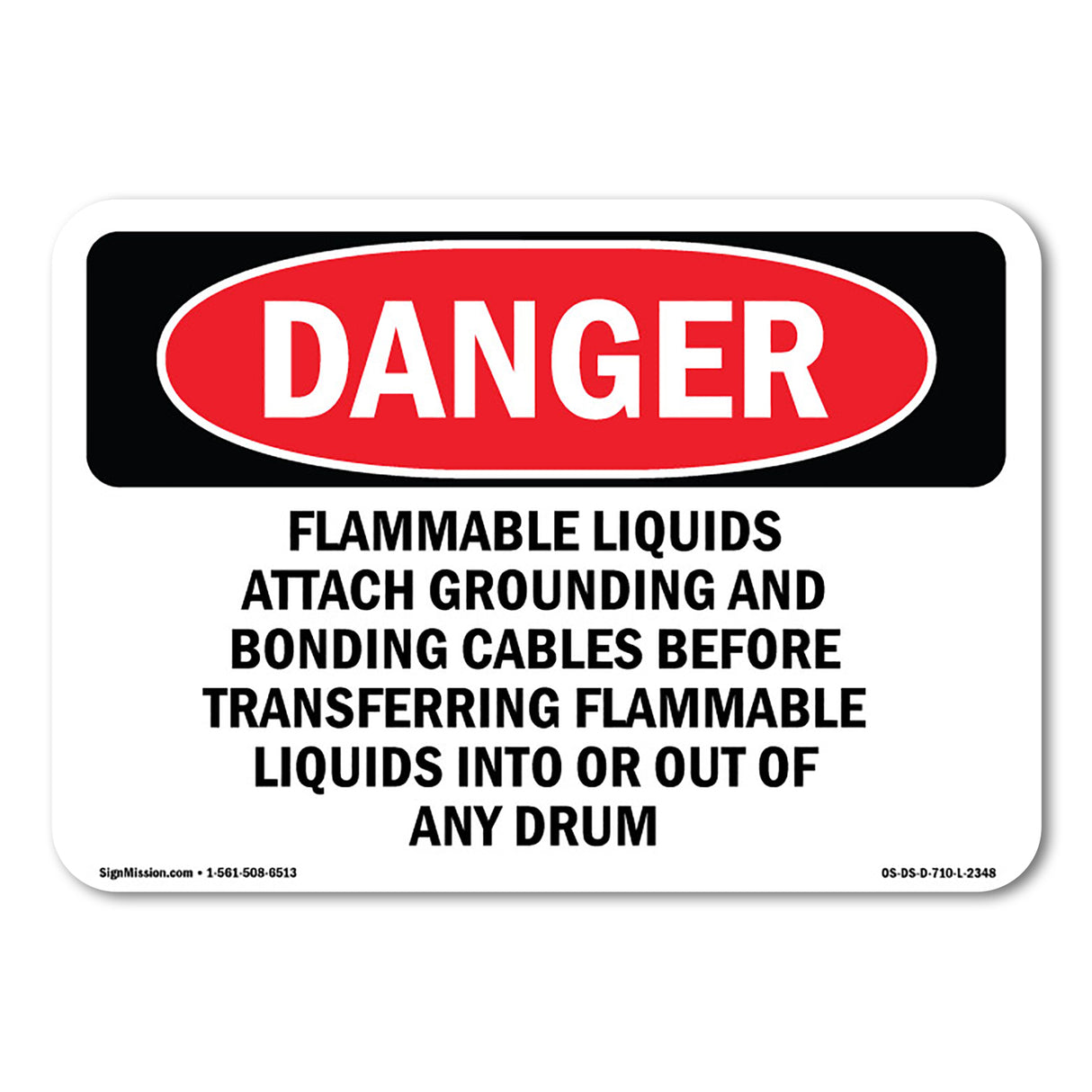 Flammable Liquids Attach Grounding And Bonding