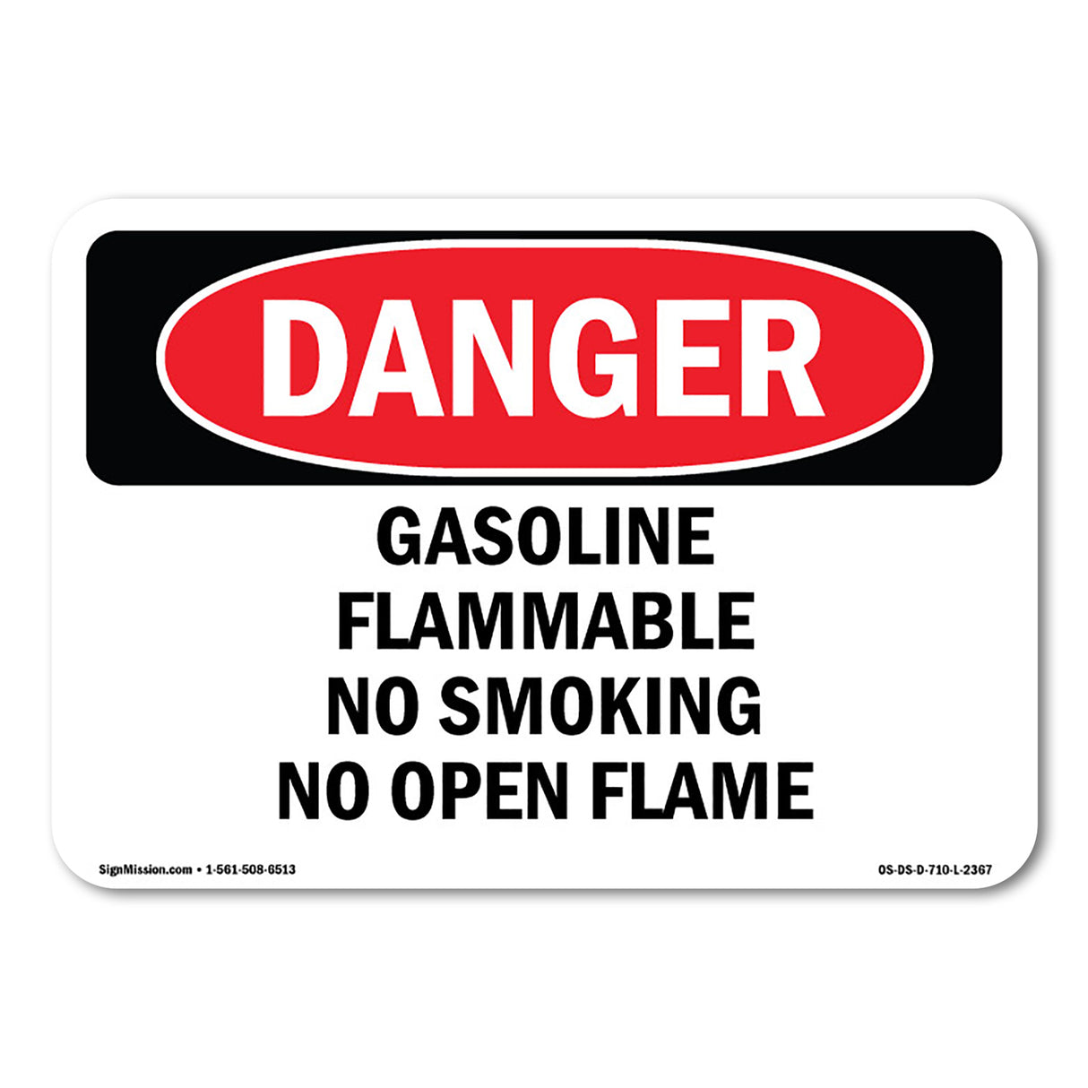 Gasoline Flammable No Smoking No Open Flame