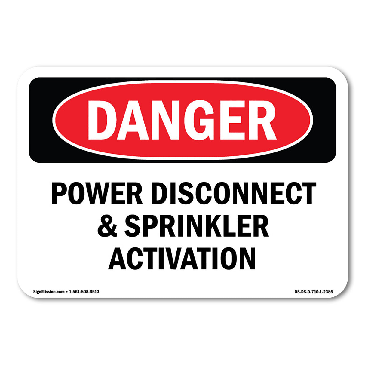 Power Disconnect And Sprinkler Activation