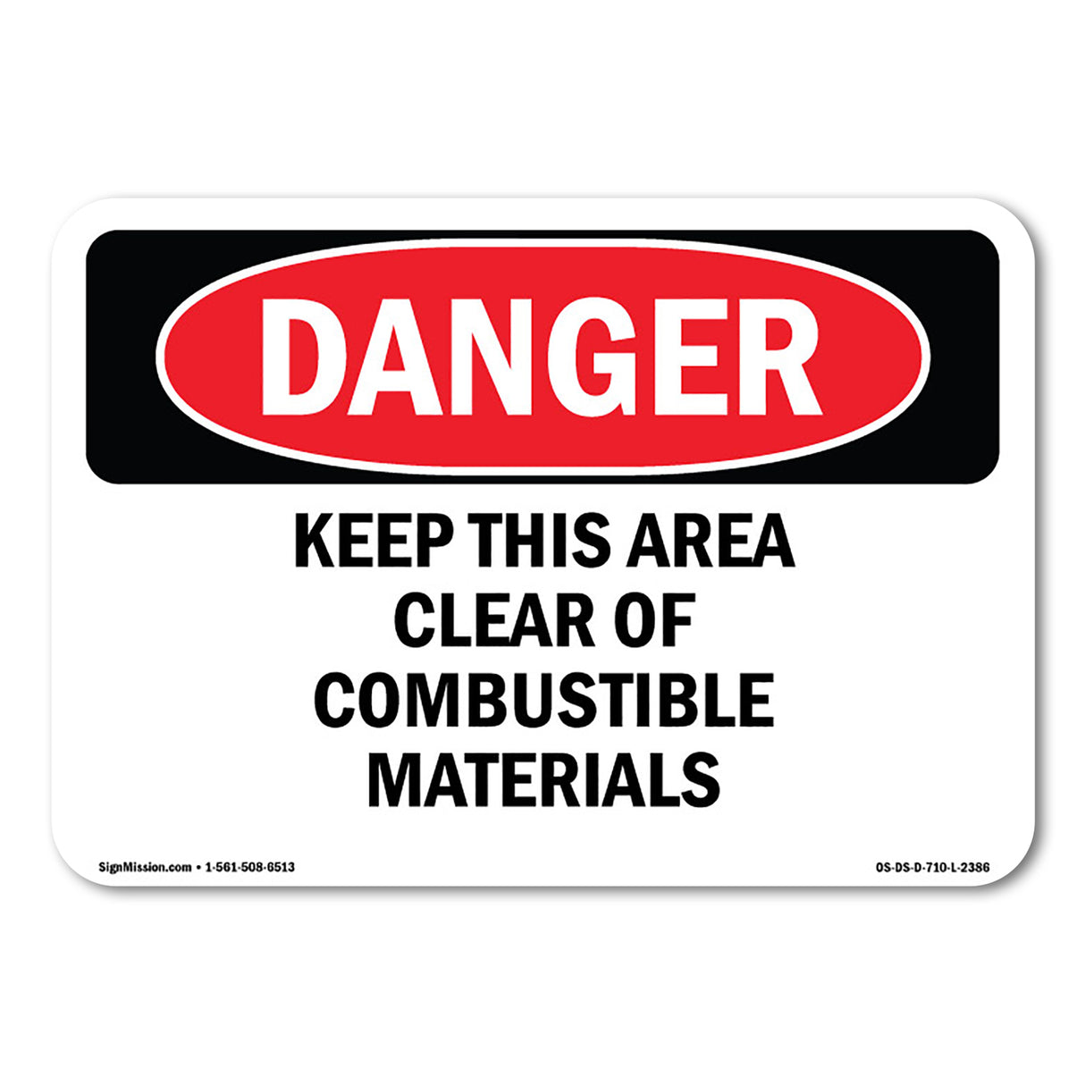 Keep This Area Clear Of Combustible Materials