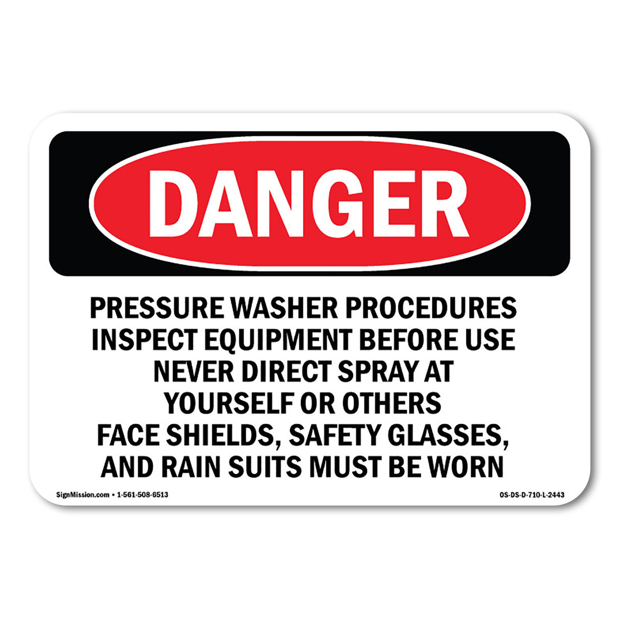 Pressure Washer Procedures Inspect Equipment
