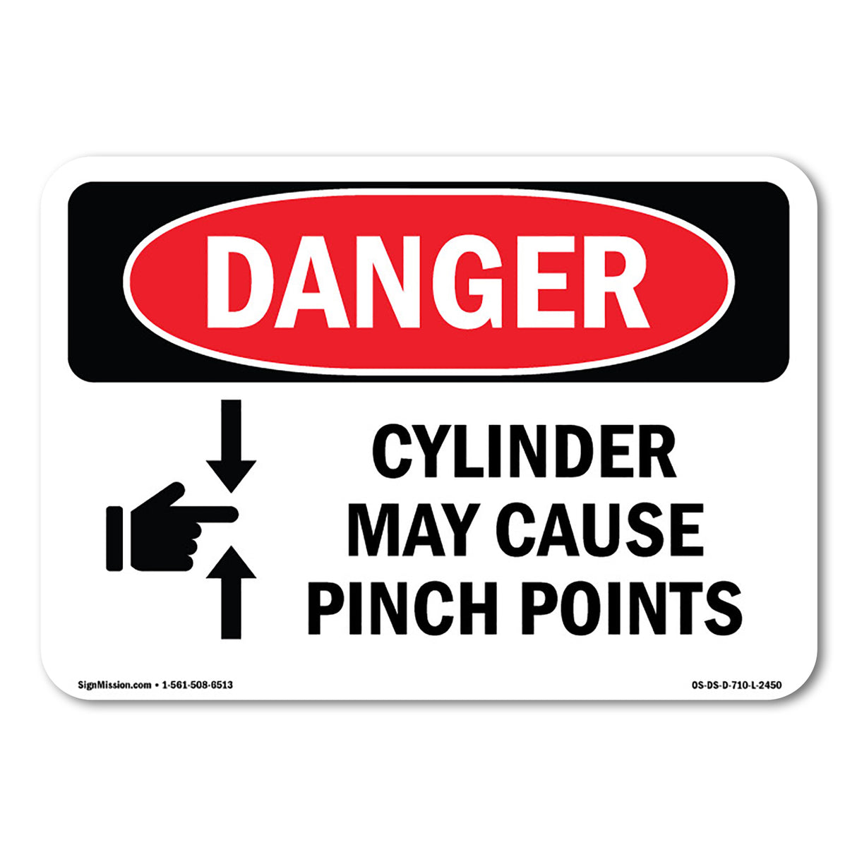 Cylinder May Cause Pinch Points