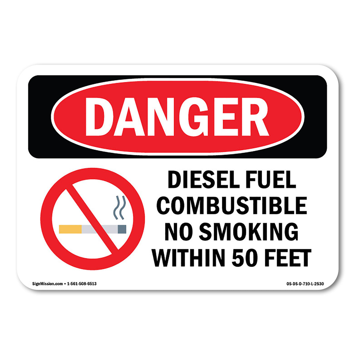Diesel Fuel Combustible No Smoking