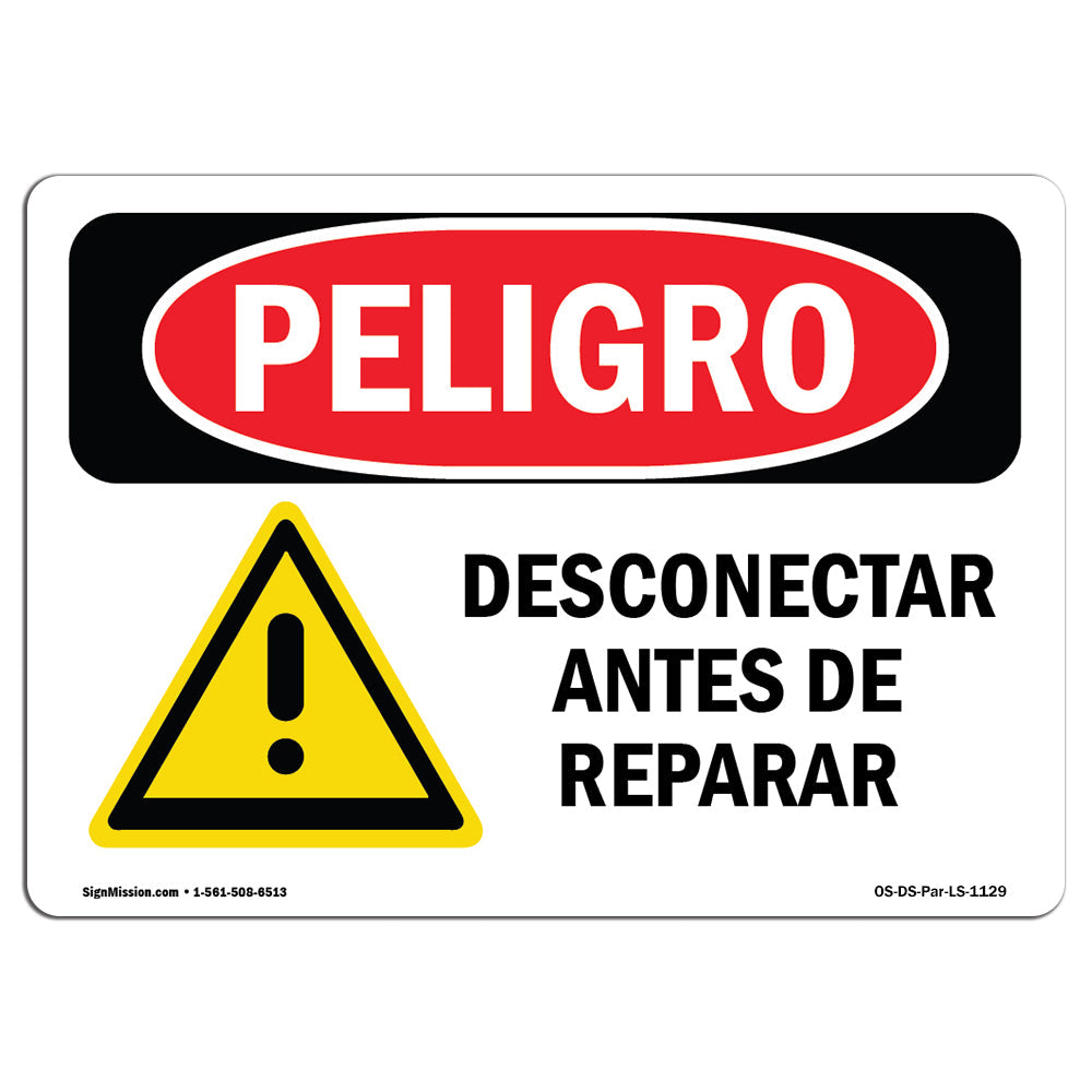 Disconnect Before Servicing