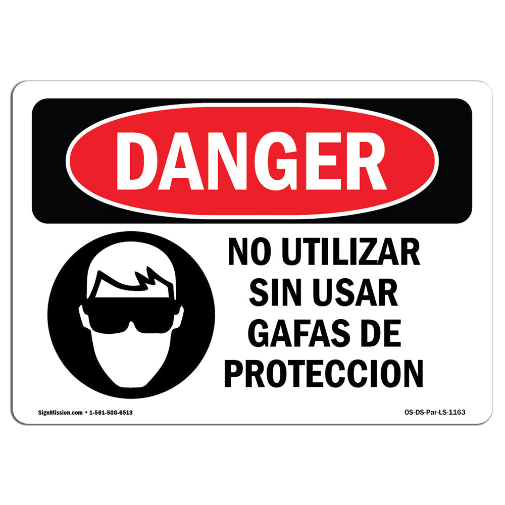Do Not Operate Without Safety Glasses