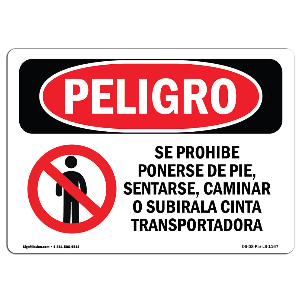 Do Not Stand Sit Walk Or Ride On Conveyor