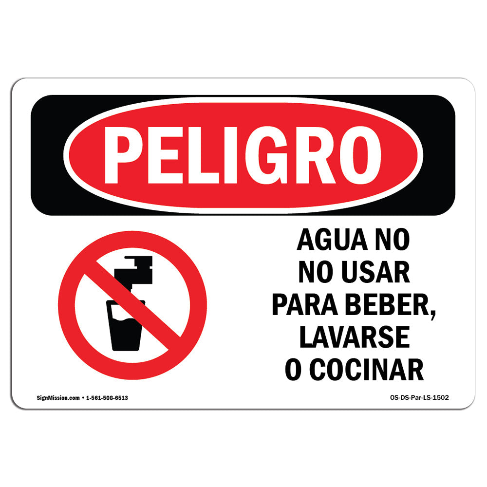 Non-Potable Water Do Not Use For Drinking