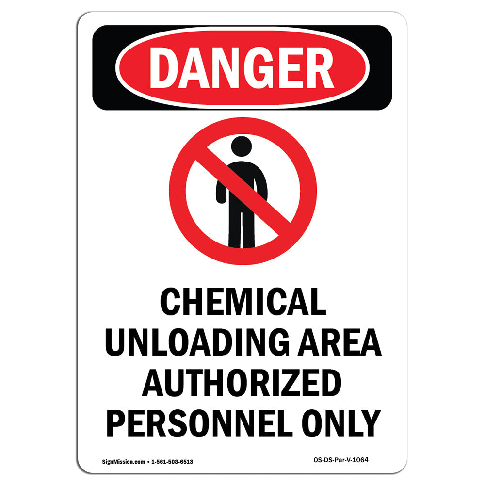 Chemical Unloading Area Authorized Only