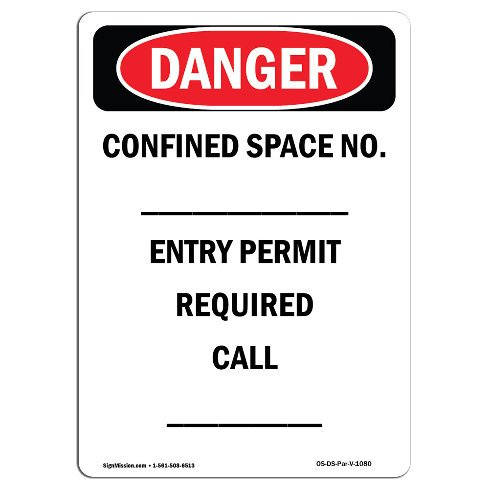 Confined Space Permit Required