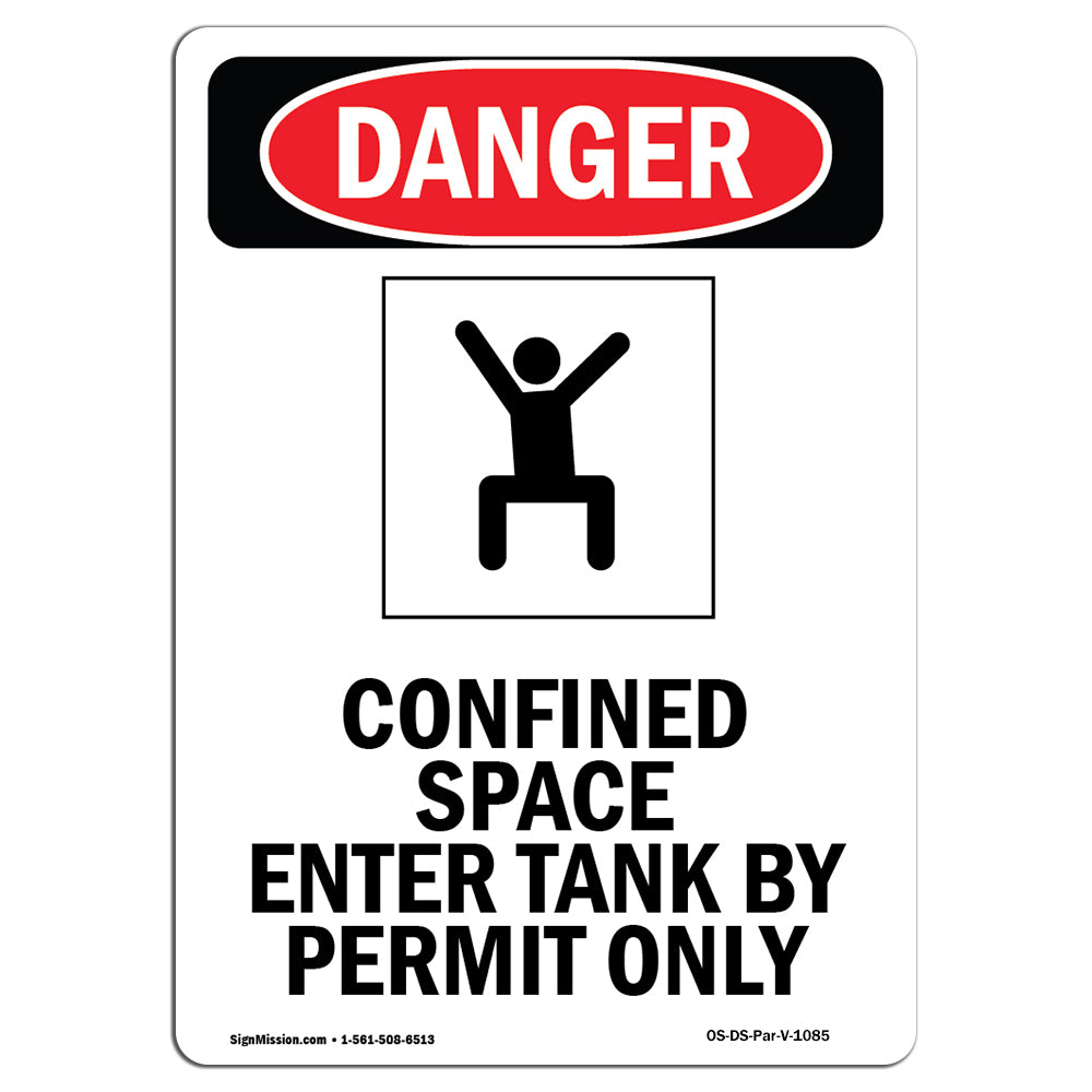 Confined Space Enter Tank By Permit Only