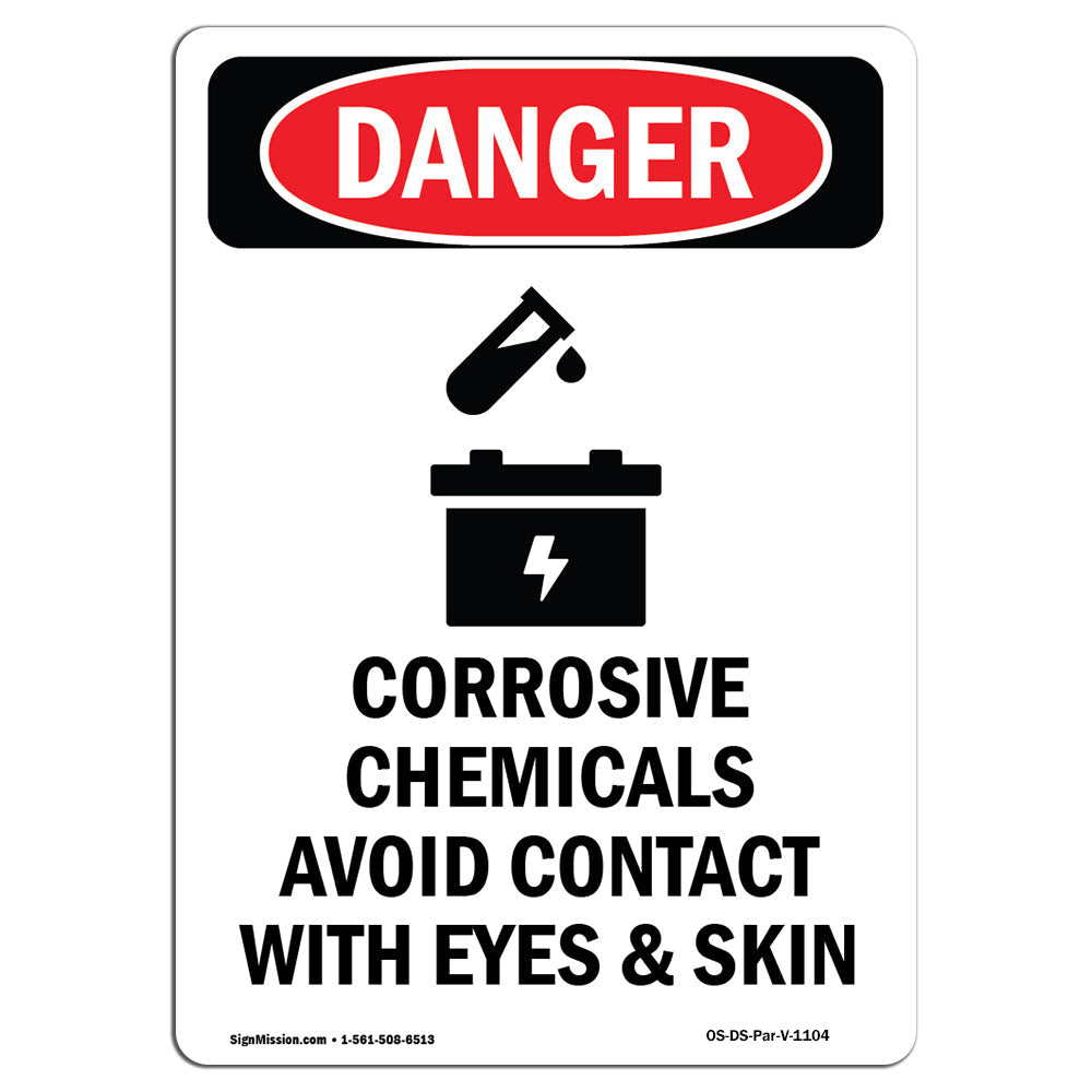 Corrosive Chemicals Avoid Contact