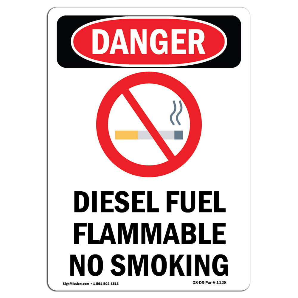 Diesel Fuel Flammable No Smoking