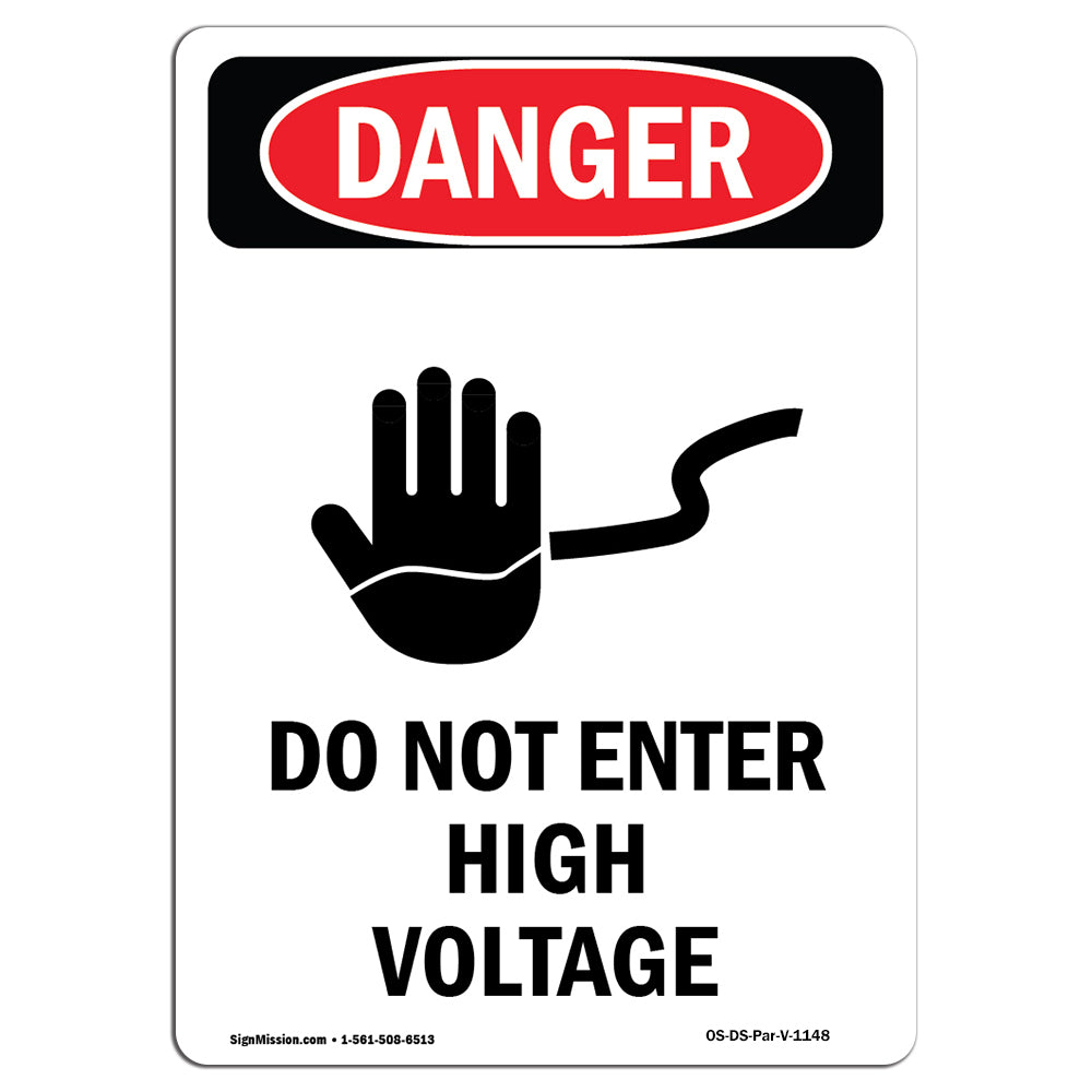 Do Not Enter High Voltage