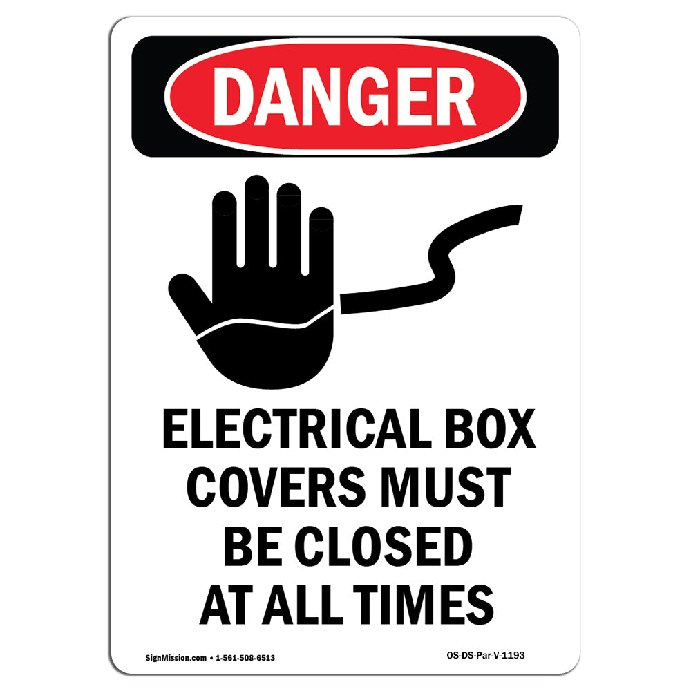Electrical Box Covers Must Be Closed