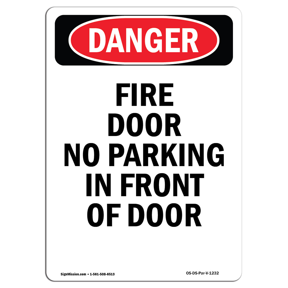 Fire Door No Parking In Front Of Door