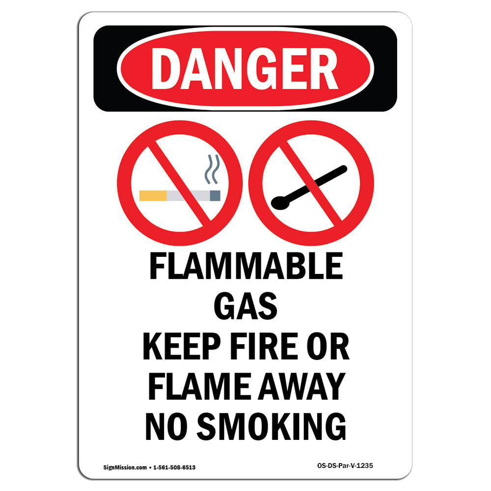 Flammable Gas Keep Fire Or Flame Away