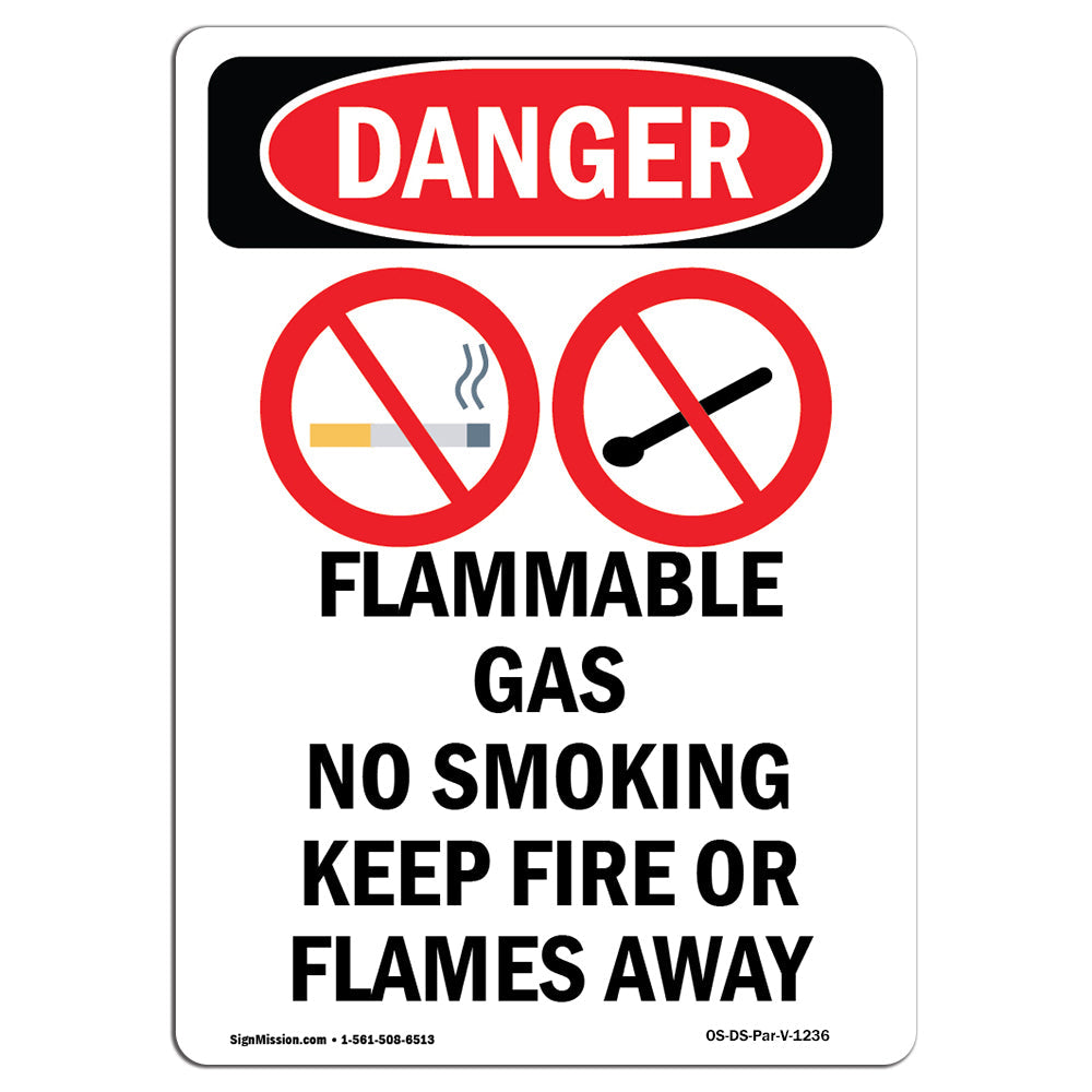 Flammable Gas No Smoking